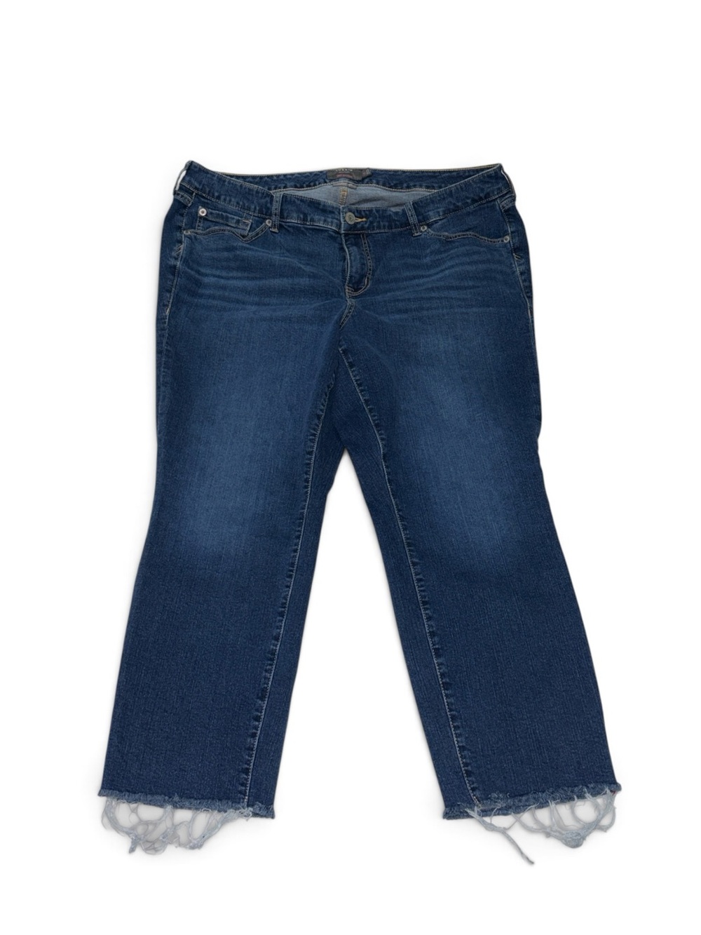 Torrid Women’s Boyfriend Fit Crop Raw Hem Size 18 Stretch Jeans